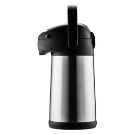 vacuum pump jug PIPE 2.5 ltr stainless steel pressure cap  H 338 mm product photo
