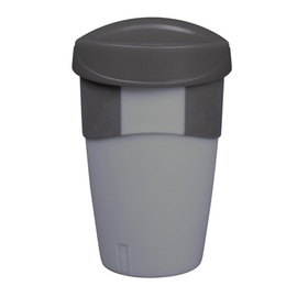 Cup To Go WAYCUP rock PP grey with lid 0.4 ltr | reusable product photo