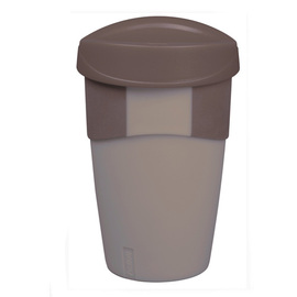 Cup To Go WAYCUP mocca PP brown with lid 0.4 ltr | reusable product photo