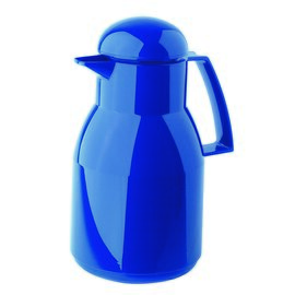 vacuum jug TOP 1 ltr dark blue glass insert screw cap  H 258 mm flat lid product photo