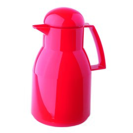 vacuum jug TOP 1 ltr red glass insert screw cap  H 258 mm flat lid product photo