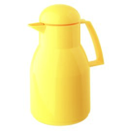 vacuum jug TOP 1 ltr yellow glass insert screw cap  H 258 mm flat lid product photo