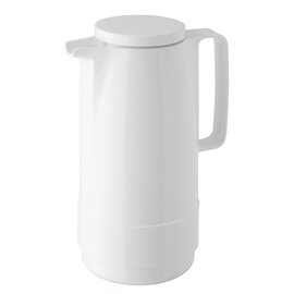 vacuum jug STANDARD 1 ltr white shiny glass insert screw cap  H 264 mm product photo