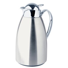 Insulated jug Starlight, content: 1.0 liters, serving: stainless steel, brushed, push button operation product photo