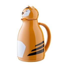 vacuum jug THERMO-TIGER 1 ltr orange shiny glass insert screw cap  H 252 mm product photo