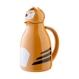 CLEARANCE | vacuum jug THERMO-TIGER 1 ltr orange shiny glass insert screw cap  H 252 mm product photo