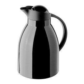 vacuum jug HAWAII 1 ltr black shiny glass insert screw cap  H 240 mm product photo