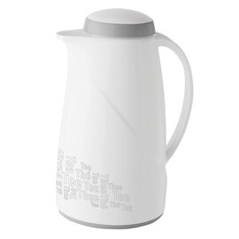 vacuum jug WAVE TEA TIME 1 ltr white vacuum -  tempered glass screw cap  H 252 mm product photo