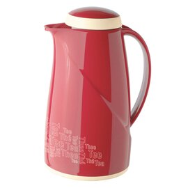 vacuum jug WAVE TEA TIME 1 ltr red vacuum -  tempered glass screw cap  H 252 mm product photo