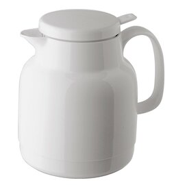 vacuum jug MONDO PUSH 1 ltr white shiny glass insert screw cap  H 193 mm product photo