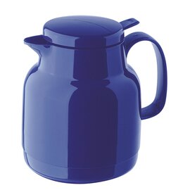vacuum jug MONDO PUSH 1.3 ltr dark blue shiny glass insert screw cap  H 208 mm product photo