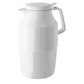 vacuum jug TEA BOY PUSH 2 ltr white shiny glass insert screw cap  H 282 mm product photo