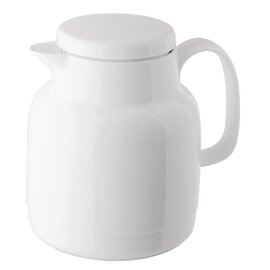 vacuum jug MONDO 1 ltr white shiny glass insert screw cap  H 193 mm product photo