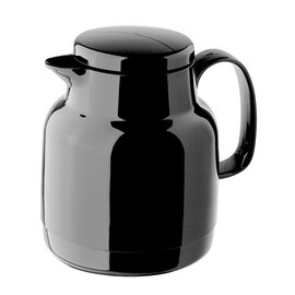 vacuum jug MONDO 1 ltr black shiny glass insert screw cap  H 193 mm product photo