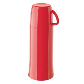 vacuum flask ELEGANCE 0.25 ltr red glass insert screw cap  H 202 mm product photo