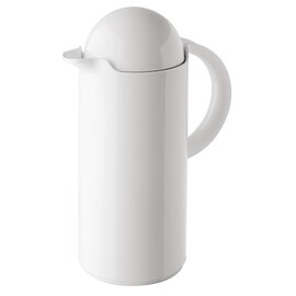 vacuum jug SKYLINE 1 ltr white shiny glass insert screw cap  H 282 mm product photo