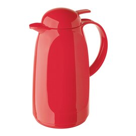 vacuum jug RELAX PUSH 1 ltr red shiny glass insert screw cap  H 270 mm product photo