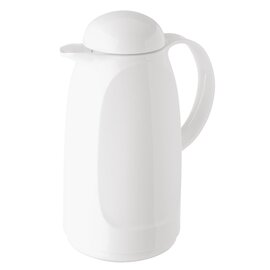vacuum jug RELAX 1 ltr white glass insert screw cap  H 270 mm domed lid product photo