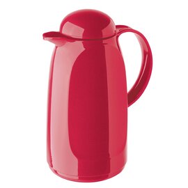 vacuum jug RELAX 1 ltr red glass insert screw cap  H 270 mm flat lid product photo