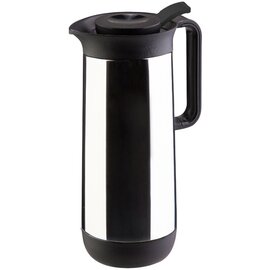 vacuum jug CONTUR PUSH 1 ltr stainless steel shiny vacuum -  tempered glass screw cap  H 279 mm product photo