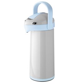 vacuum pump jug AIRPOT 1.9 ltr blue grey shiny vacuum -  tempered glass pressure cap  H 370 mm product photo