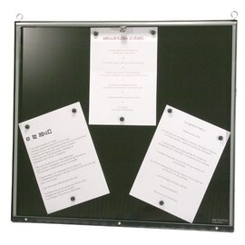 menu card holder MAJESTIC wall mounting chain hanging black 6 pages (A4)  H 630 mm product photo