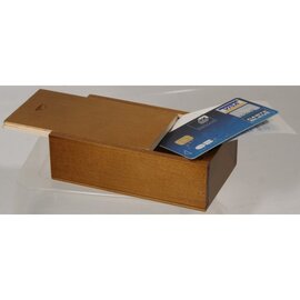 invoice box wood brown rectangular  L 130 mm product photo