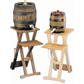 draft beer barrel stand Party-Boy wood light brown | 400 mm x 400 mm H 910 mm product photo