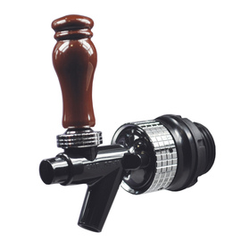 wine tap ST-V CMB black | chrome | brown (handle) NW Ø 7 mm product photo