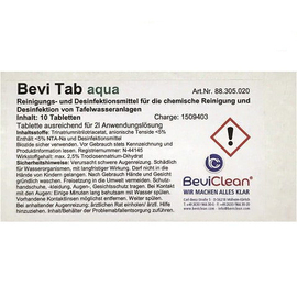detergent | disinfectant Bevi Tab Aqua tabs | suitable for drinking water pipes | table water systems product photo