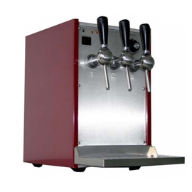 mulled wine dispenser red 3 pipe with electric pump 400 volts incl. heated taps | drip tray product photo