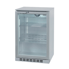 undercounter refrigerator GCUC100 silver coloured 138 ltr | wing door product photo