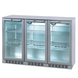 undercounter refrigerator GCUC300 silver coloured 313 ltr | wing doors product photo