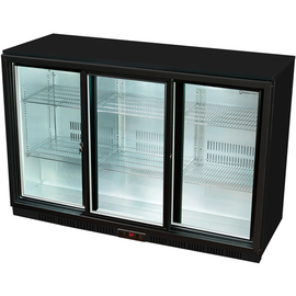 undercounter refrigerator GCUC300 black 313 ltr | sliding doors product photo