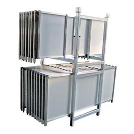 Storage rack for 10 folding counters, galvanized steel product photo