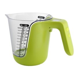 digital measuring cup with scale graduated up to 1000 ml graduated up to 3000 g with batttery  H 152 mm product photo
