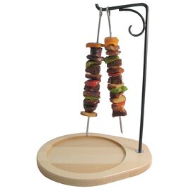 skewer holder wrought iron wood | 1 branch | 310 mm  x 270 mm  H 430 mm product photo