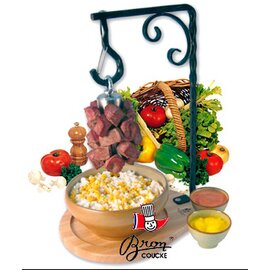 skewer holder POT01-L stainless steel wood | 1 branch | 315 mm  x 270 mm  H 470 mm product photo
