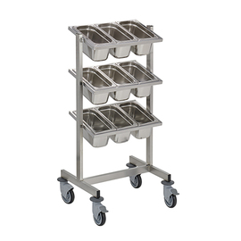cutlery trolley incl. 9 GN containers H 992 mm product photo