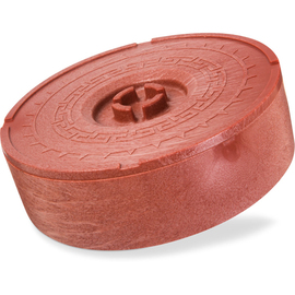 tortilla server polypropylene terracotta | with lid Ø 202 mm H 51 mm product photo