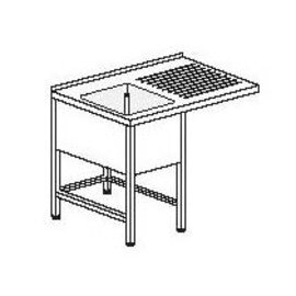 sink centre with drainboard on the right 1 basin | 500 x 500 x 300 mm L 1200 mm W 600 mm product photo