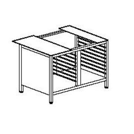 underframe | closed on three sides | 14 slots | 850 mm  x 695 mm  H 720 mm product photo