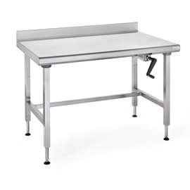 work table ERGONOMIX height-adjustable without ground floor upstand 100 mm at the back L 1000 mm W 700 mm H 800 - 1100 mm product photo
