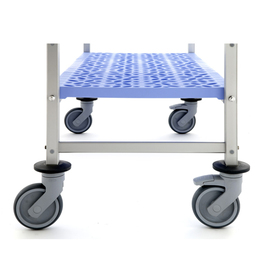 GN shelf stand made of aluminum on wheels | 3 levels | D 560 x H 1750 mm product photo