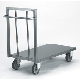 platform trolley stainless steel closed | 600 x 1000 mm  H 1000 mm product photo