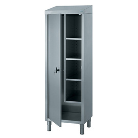 Cleaning supplies cabinet with partition wall | 1 wing door | 600 mm x 500 mm H 1890 mm product photo