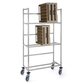 dishwasher basket trolley | suitable for 24 baskets 500 x 500 mm product photo  S