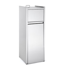 snack bin 110 ltr | stainless steel with tray shelf product photo  S