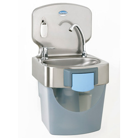 hand wash sink TS 2000N floor model  • knee operated  | soap pump  | 400 mm  x 440 mm  H 755 mm product photo