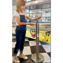 disinfectant dispenser R2 suitable for children floor model H 875 mm product photo  S